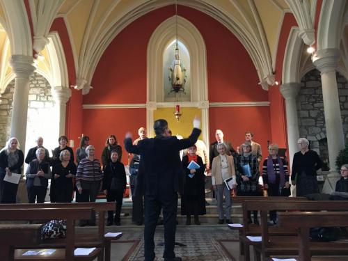 Goethe Choir Rehearsal Glencree Centre of Peace & Reconsiliation concert