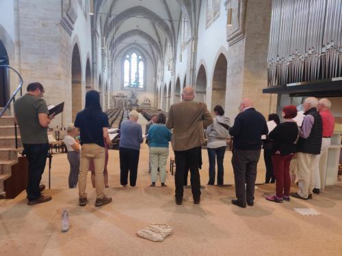 Rehearsal, Loccum Abbey church