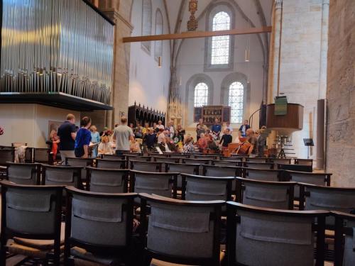 Rehearsal, Loccum Abbey church
