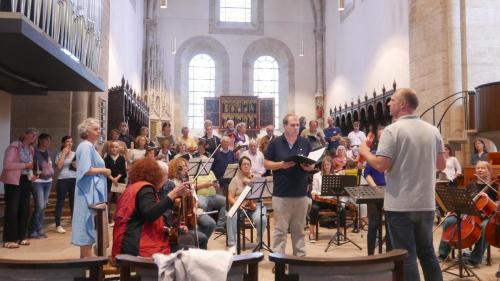 Rehearsal, Loccum Abbey church